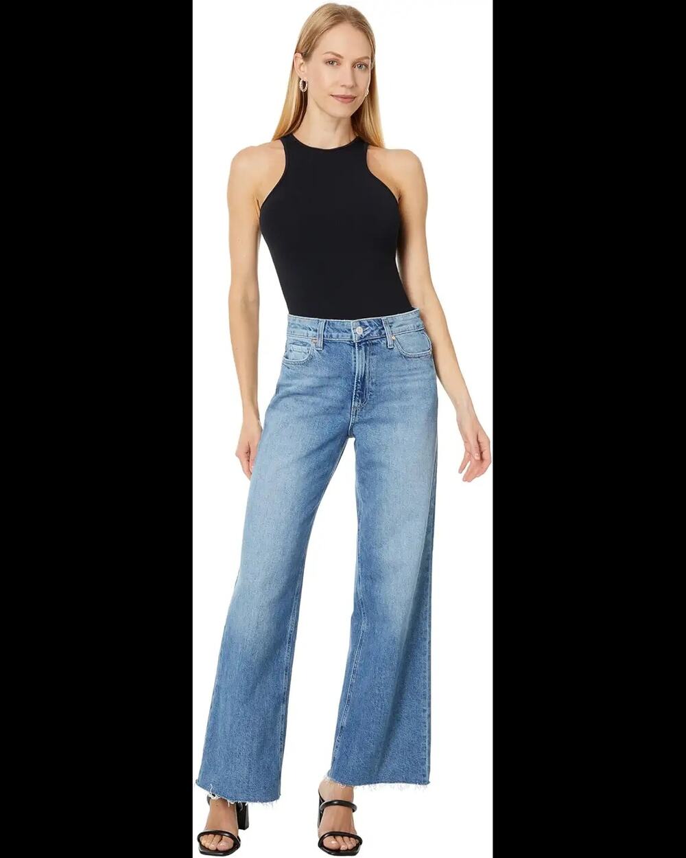 Paige Anessa 31" Raw Hem in Archives Sz 33 NWT